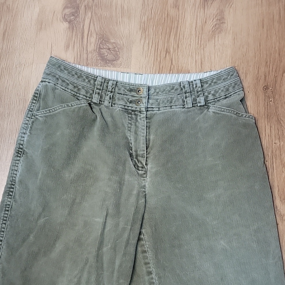 Garnet Hill Corduroy Cropped Trousers - Picture 3 of 8